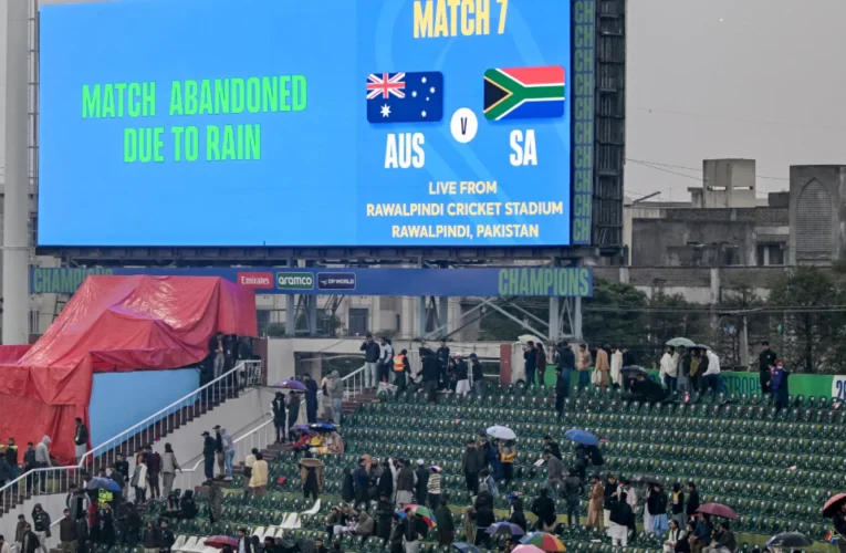 Australia vs South Africa Match Abandoned Due to Rain, England in Trouble for Champions Trophy 2025